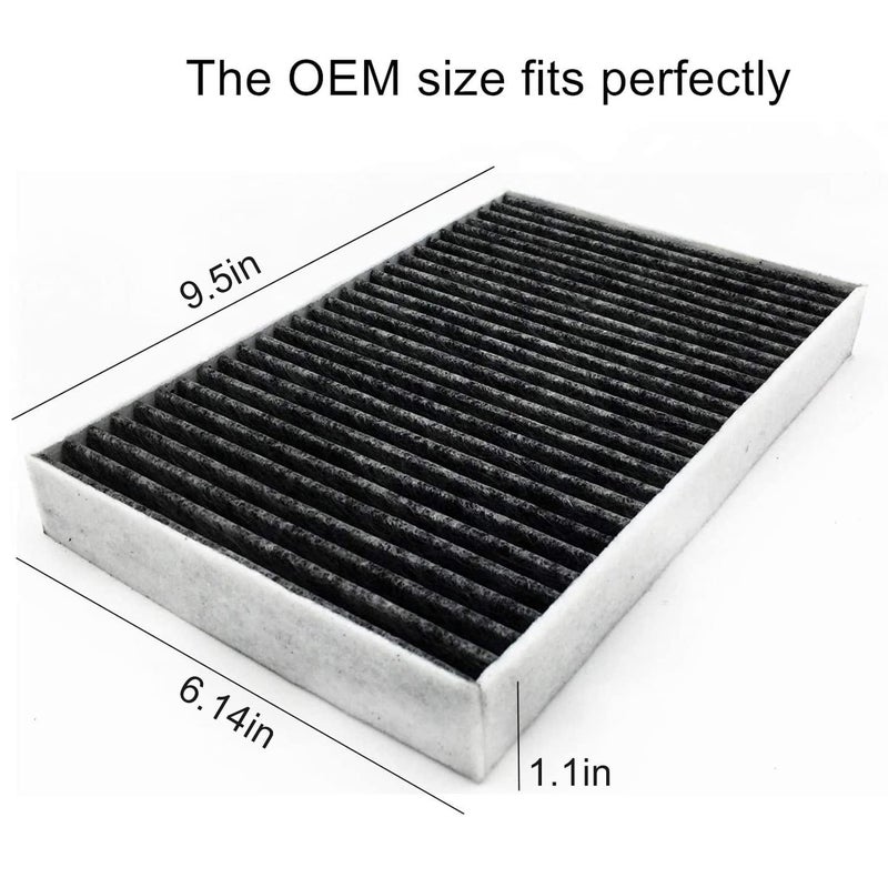 EVTIME for Tesla Model S Cabin Air Filter with Activated Carbon Fit 2012-2015 Model S 1035125-00-A. (Activated Carbon) - Image 2